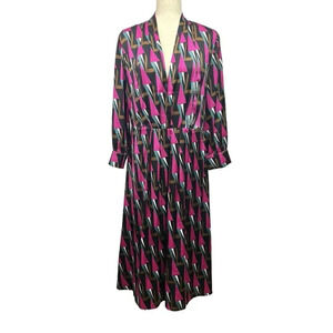 Anonyme Designers Midi Dress Womens Medium Multicolor Geometric MCM NWOT